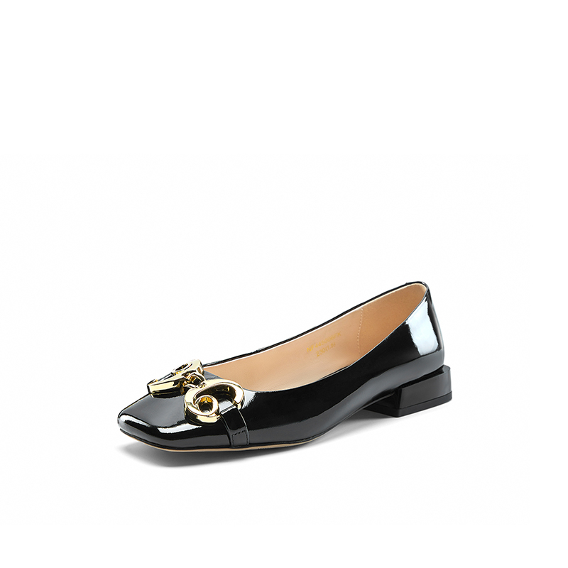Повседневные туфли на 2 см черные женские NINE WEST