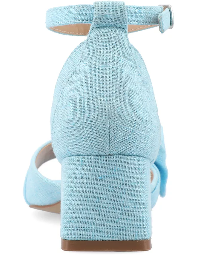 Женские босоножки Zevi Block Heel на платформе Journee Collection, синий — фото 3