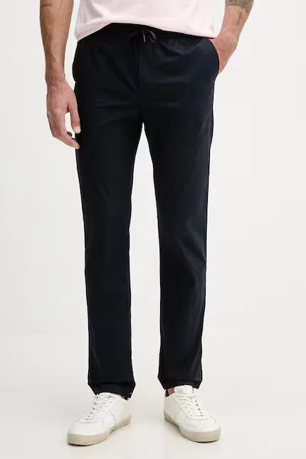 Брюки из материала slim fit Tommy Hilfiger, синий