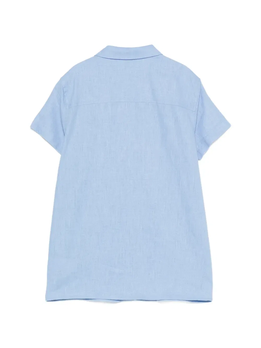 Комплект из рубашки и шорт с вышивкой Trussardi Junior, синий — фото 2