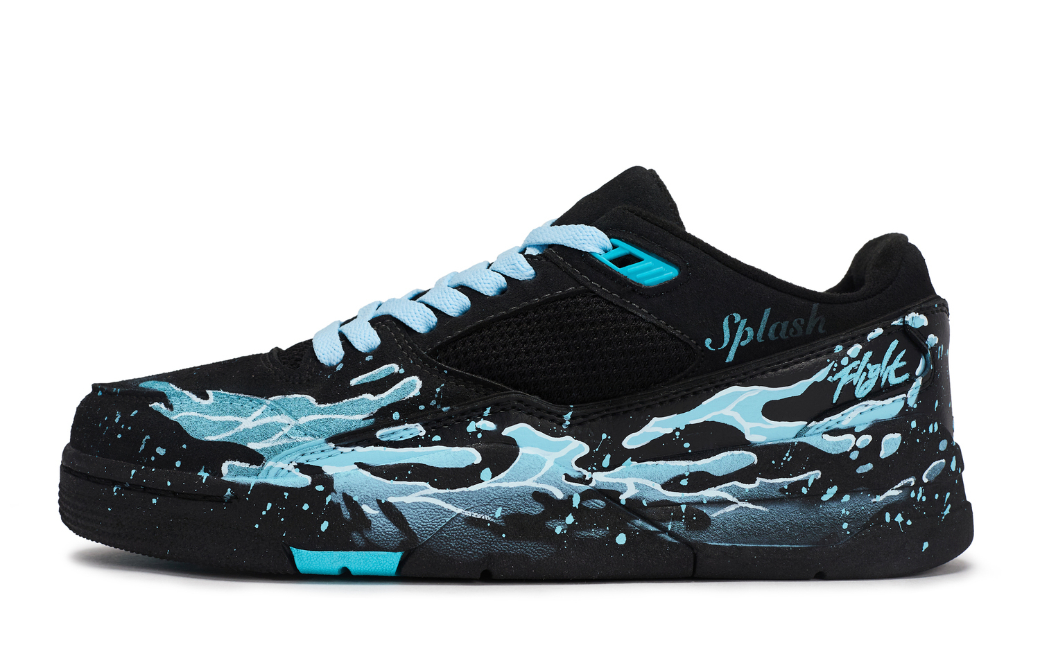 

Jordan FLIGHT COURT Walking Planet, Sparkling Splashes Low top Vintage Basketball Shoes мужские черно-синие