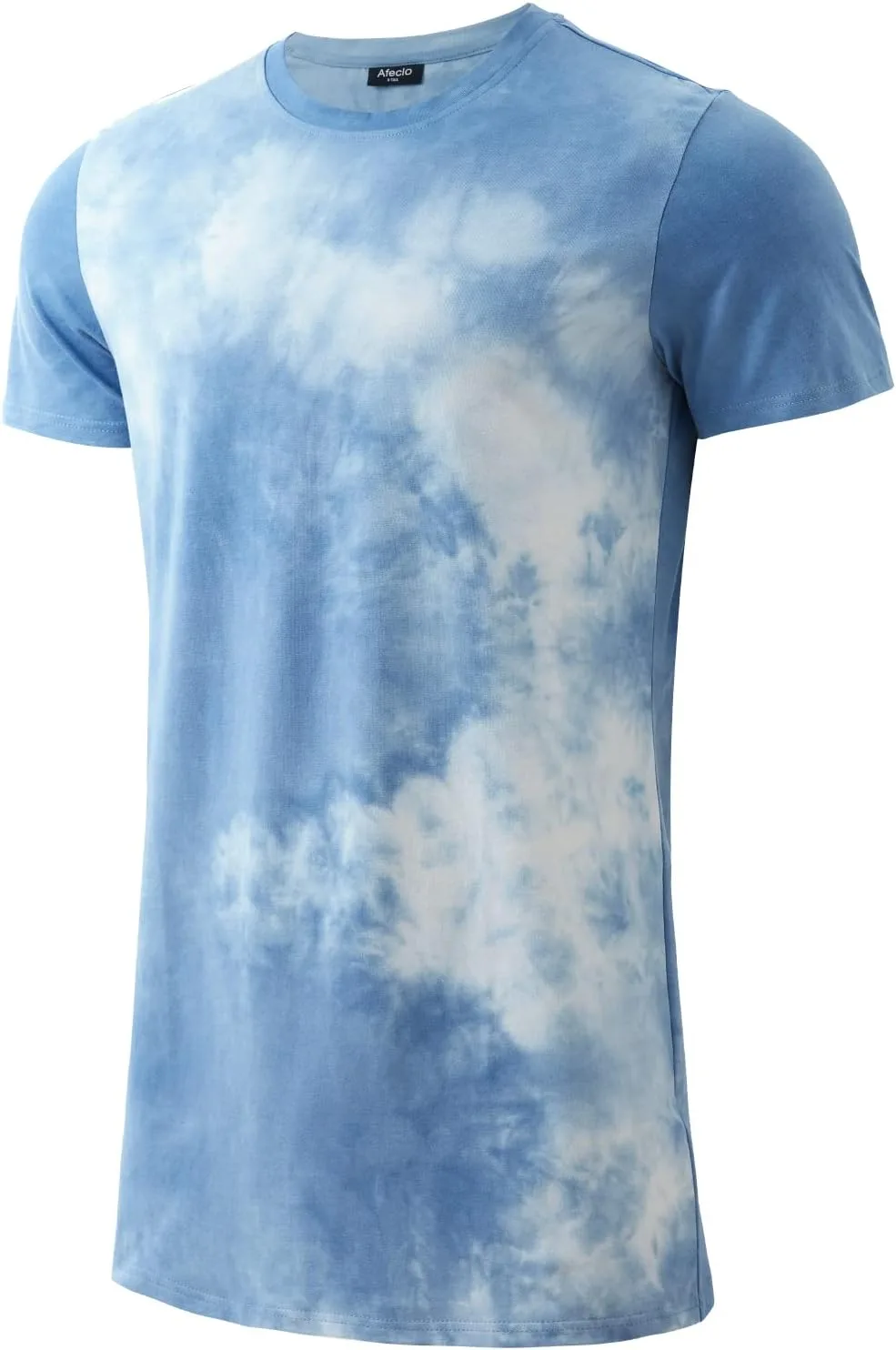 

LETAOTAO мужская футболка тай-дай длинная