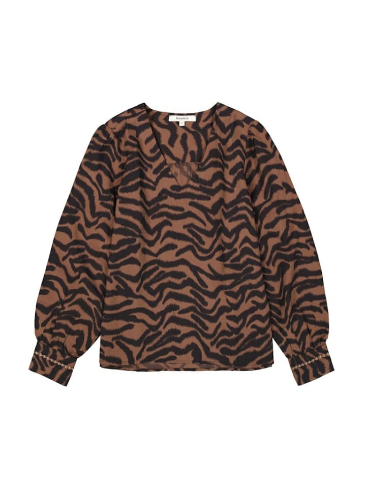 

Garcia Черная шифоновая блузка для женщин