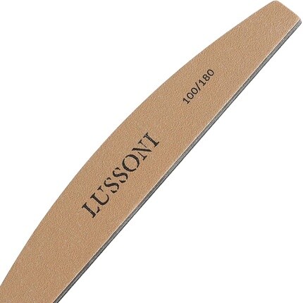 T4B Lussoni Premium Полукруглые пилочки для ногтей, зернистость 100/180, для натуральных и закаленных ногтей — упаковка из 10 шт., Tb Tools For Beauty — фото 3