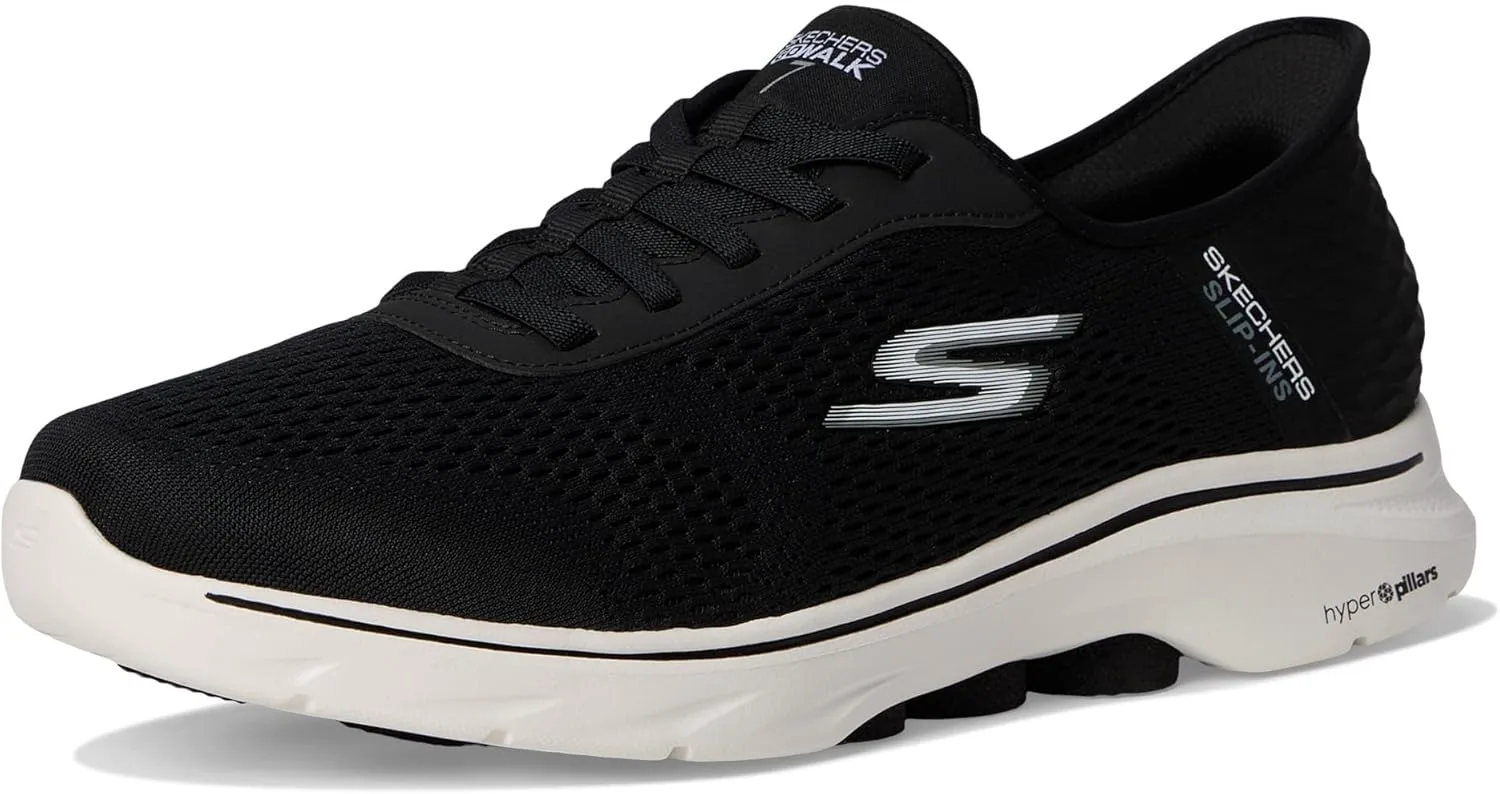 

Женские кроссовки Skechers REGGAE SLIM - просто растягивающиеся, черно-белый