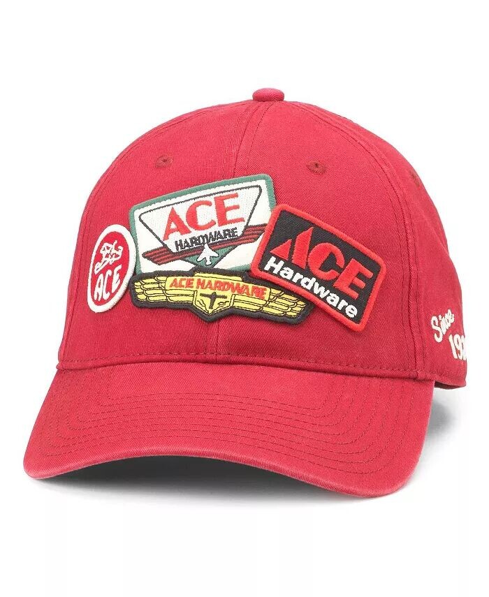 

Мужская регулируемая шляпа Red Ace Hardware Iconic American Needle, красный
