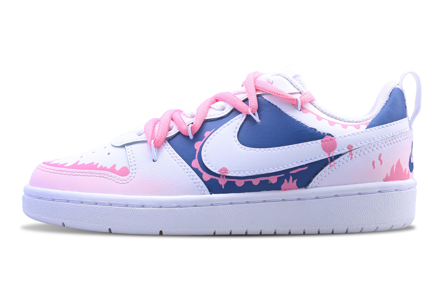 

Кроссовки Nike Court Borough Skateboard Shoes Women's Low-Top Blue, розовый