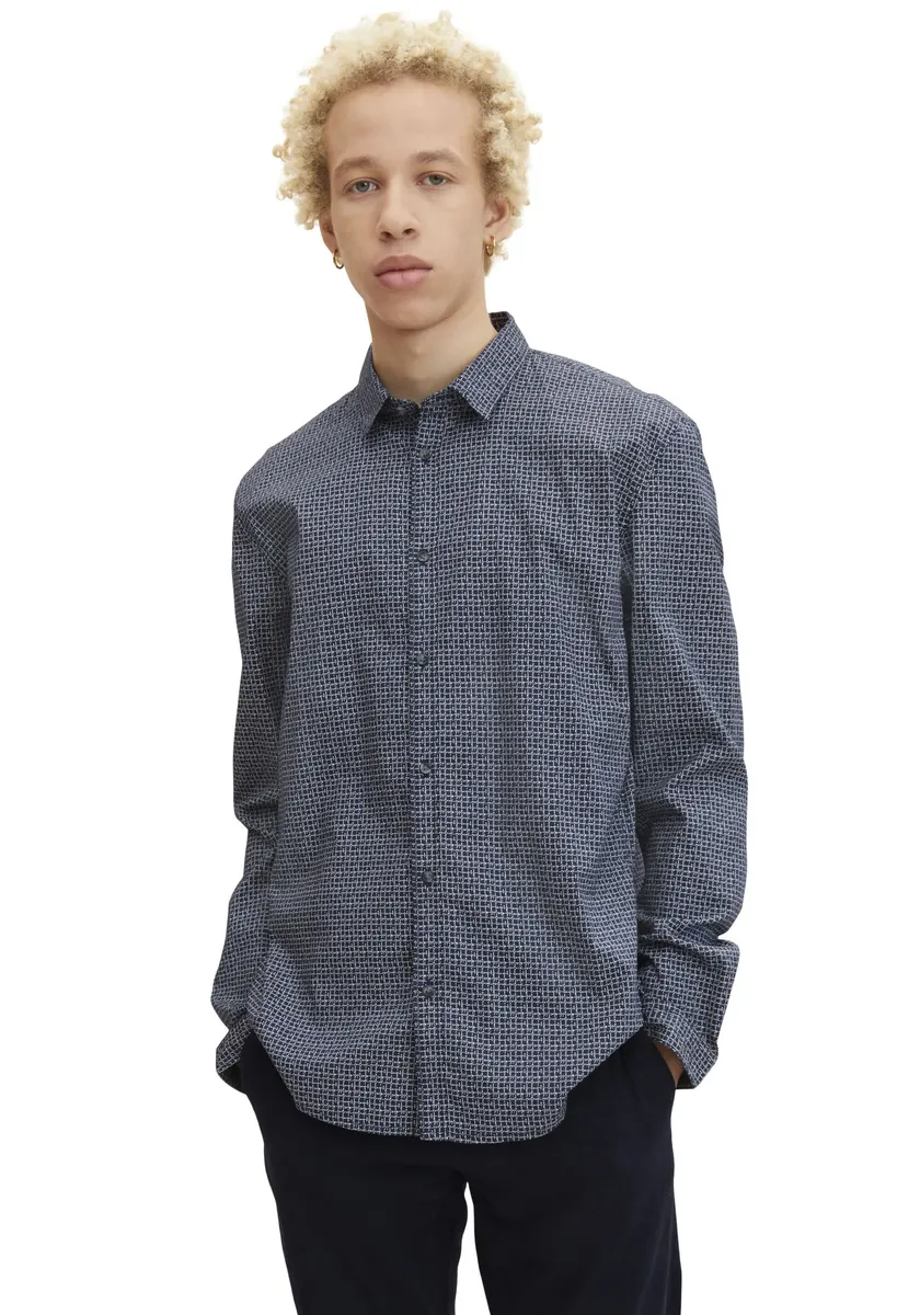 

Джинсовая рубашка с длинными рукавами TOM TAILOR Tom Tailor Denim, цвет Navy Check