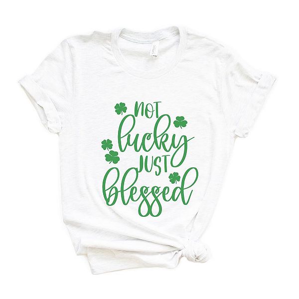 

Футболка с принтом Not lucky just blessed Simply Sage Market, White