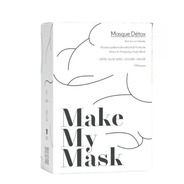 

Очищающая маска против жирности волос, 4 шт./1 уп. Makemymask