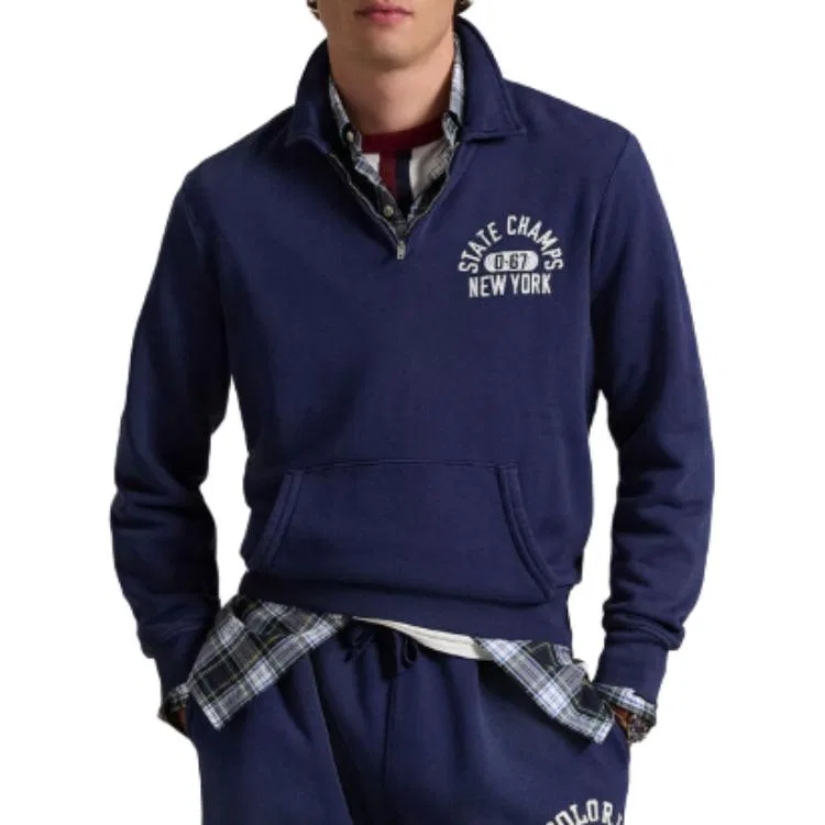 Свитшот с длинным рукавом Polo Ralph Lauren синий — фото 3