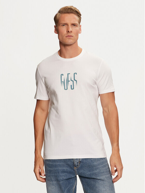 

Футболка узкого кроя Guess, белый