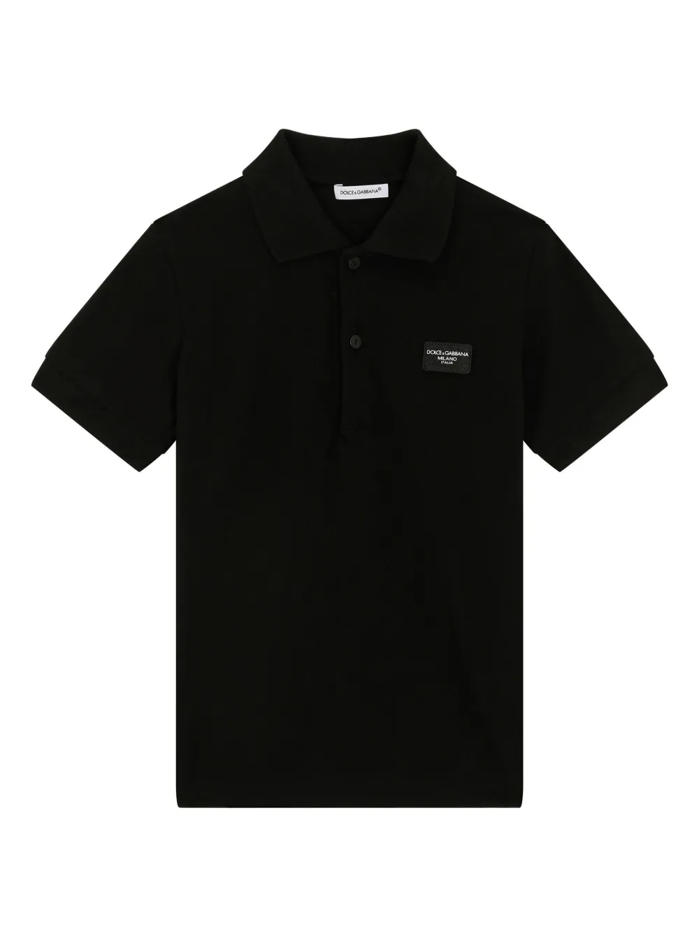 

Рубашка поло с логотипом Dolce & Gabbana Kids, черный