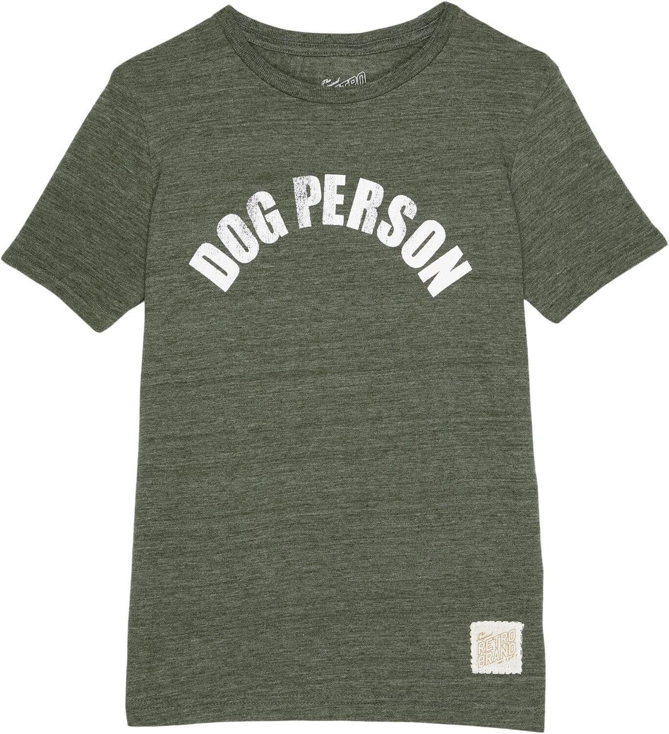 

Футболка The Original Retro Brand Kids Tri-Blend Dog Person Crew Neck Tee, цвет Streaky Forest