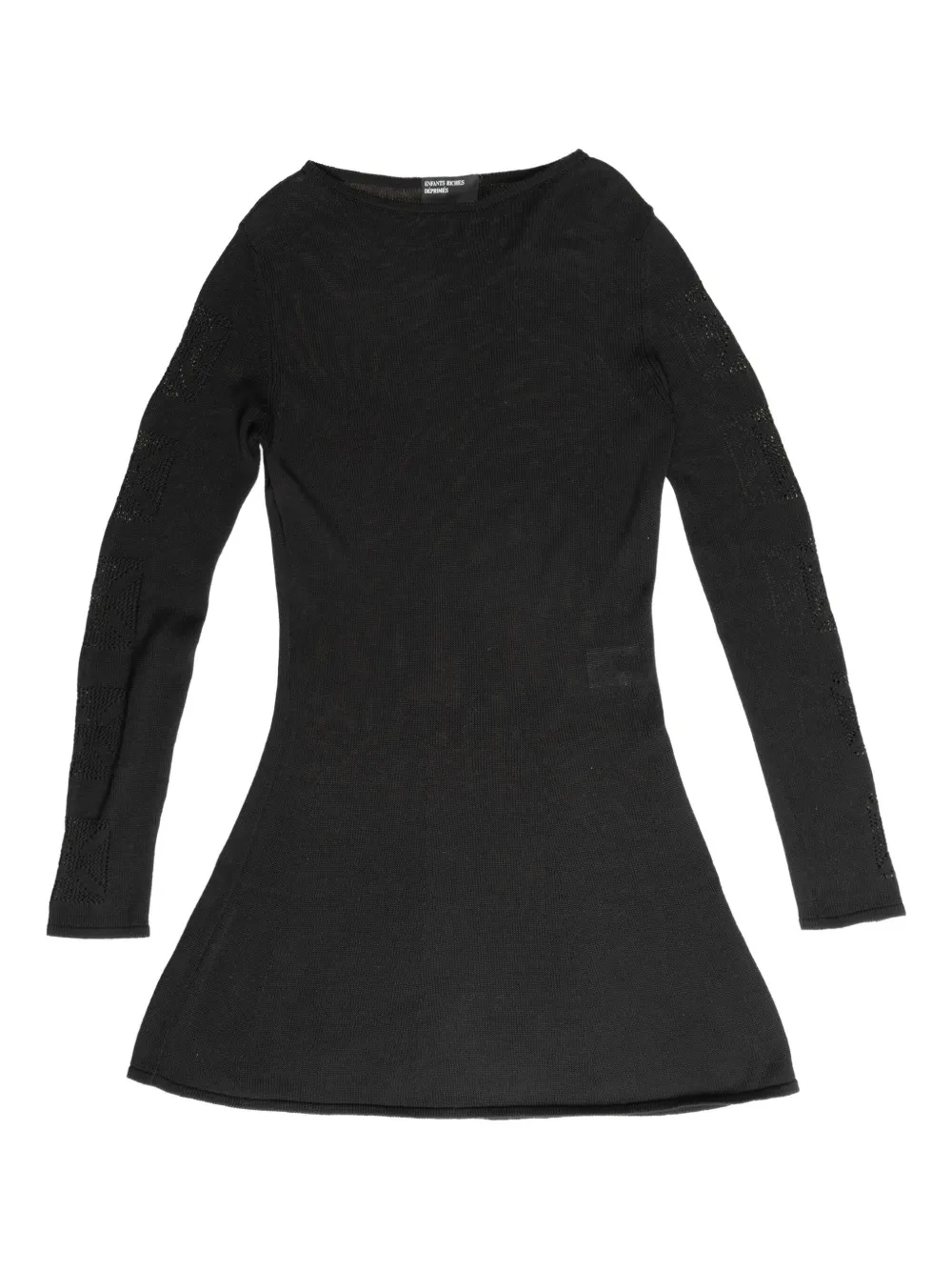 

Платье с декоративной строчкой Enfants Riches Déprimés, черный