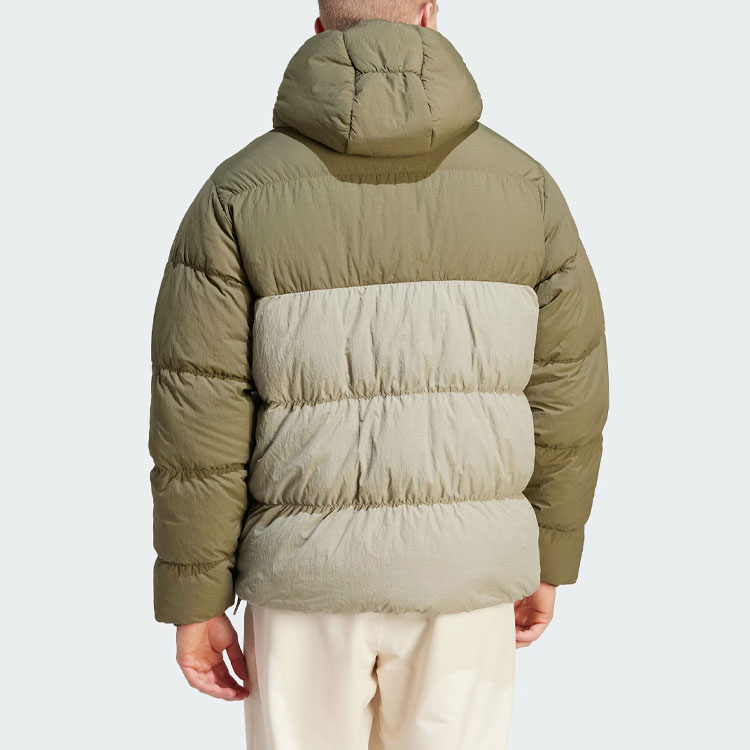 Adidas Originals Пуховик мужской Страта оливково-зеленый, Strata Olive Green — фото 4