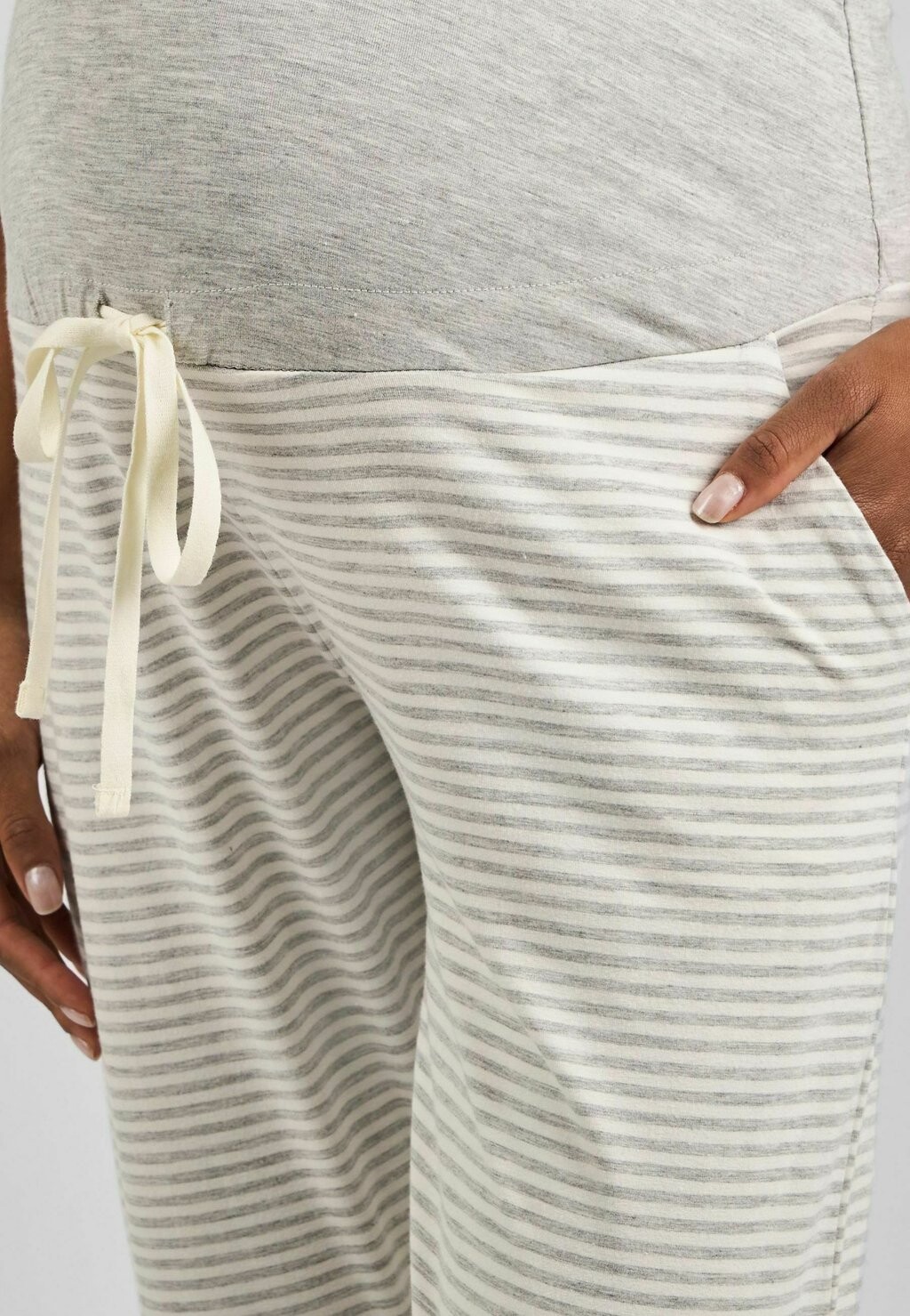 

Пижама MATERNITY AND NURSING STRIPE REGULAR FIT JoJo Maman Bébé, серый