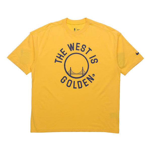 

Футболка golden state warriors nba short sleeve yellow Nike, желтый