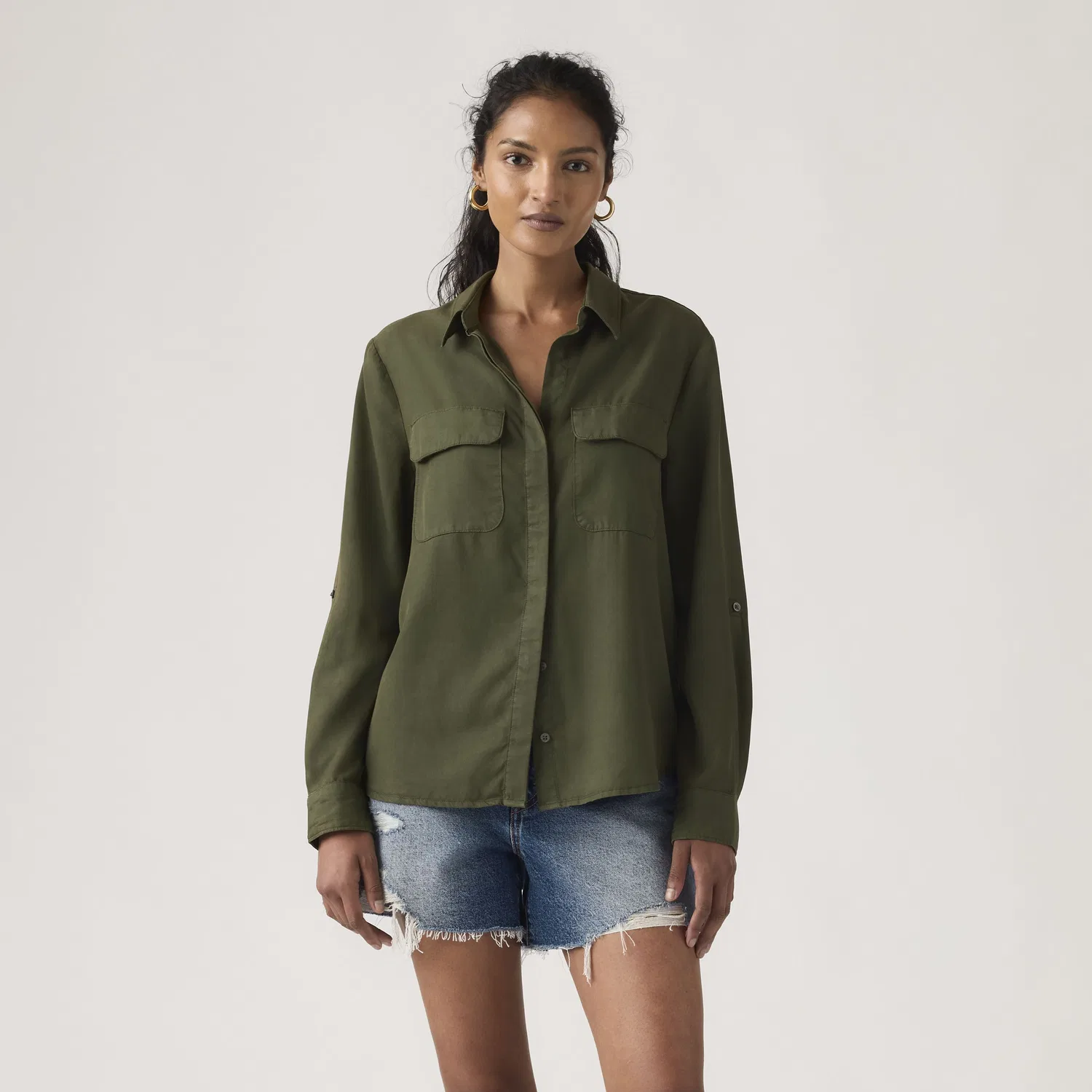 Рубашка Элейн в стиле "утилитарная" Levi's, Green — фото 3