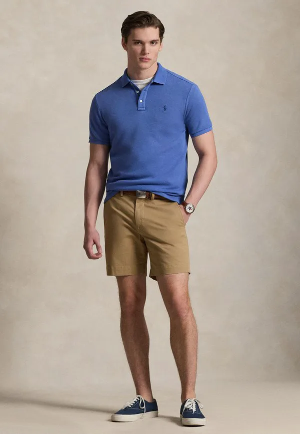 Рубашка поло из французского махрового трикотажа Polo Ralph Lauren, Modern Royal — фото 2