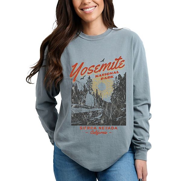 

Футболка с длинным рукавом Yosemite national park sierra nevada garment dyed Simply Sage Market, Grey