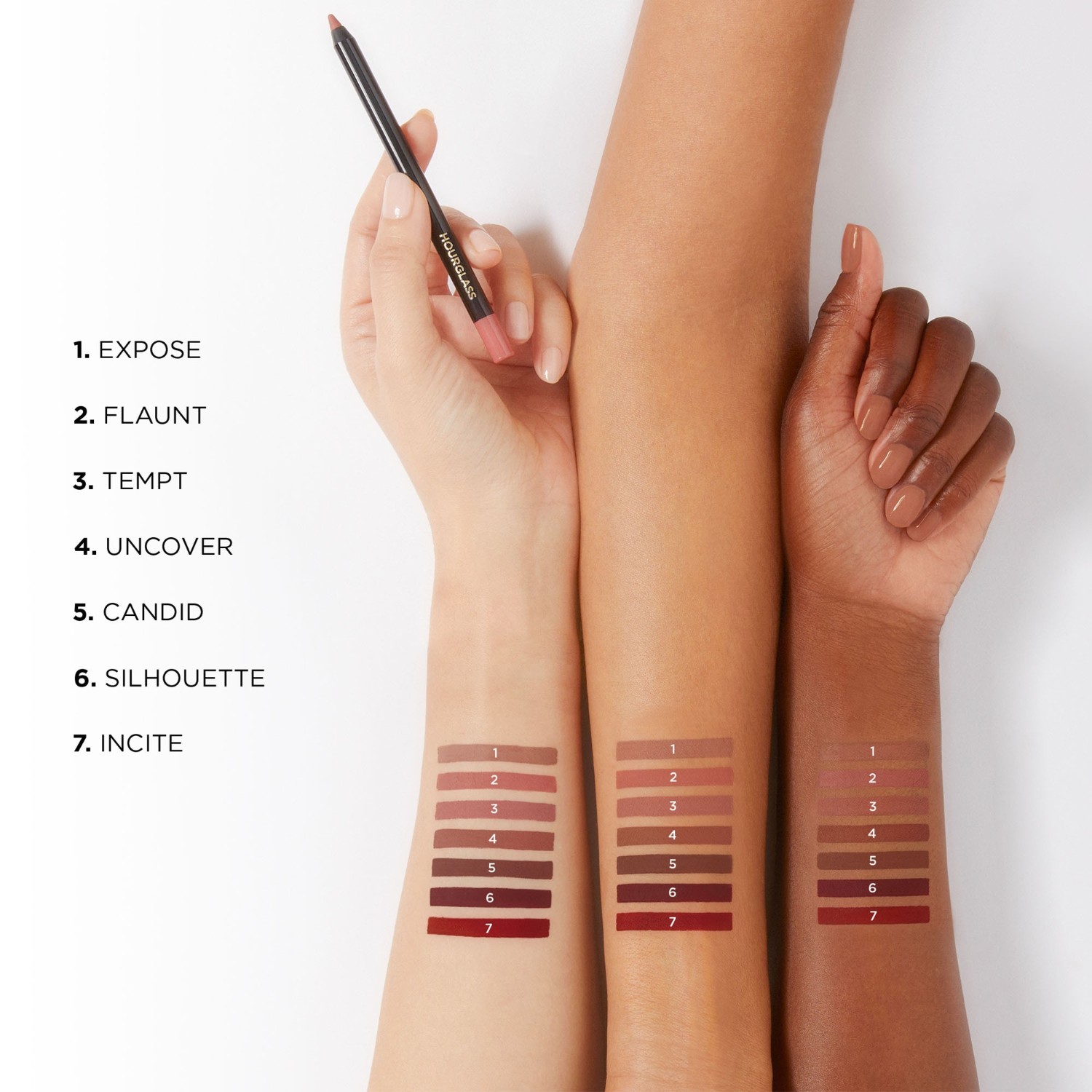 Карандаш для губ ambient shape and sculpt lip liner Hourglass, 5 - candid, вес 1.2 гр. — фото 2