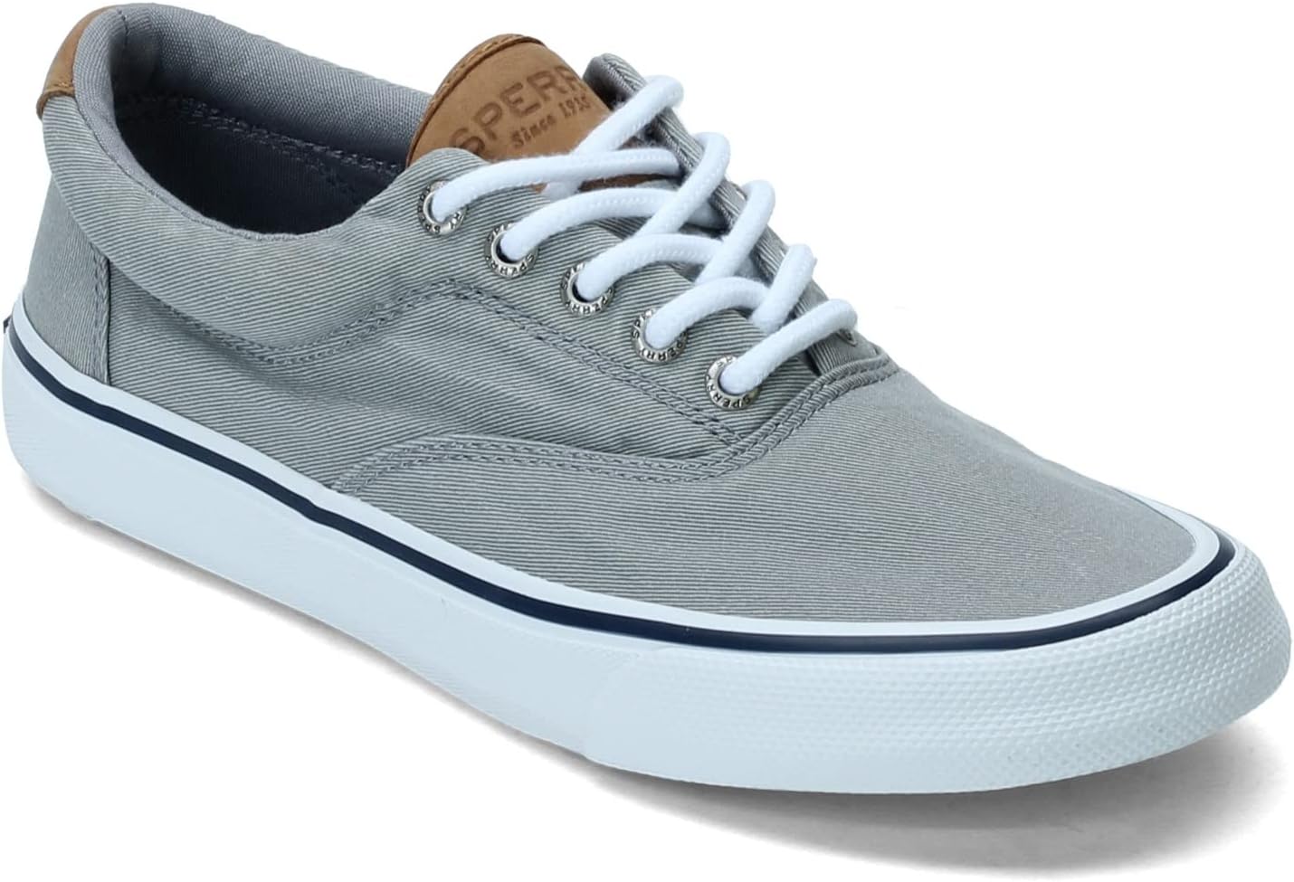 Мужские лодочные туфли Sperry Halyard с двумя отверстиями, серый — фото 4