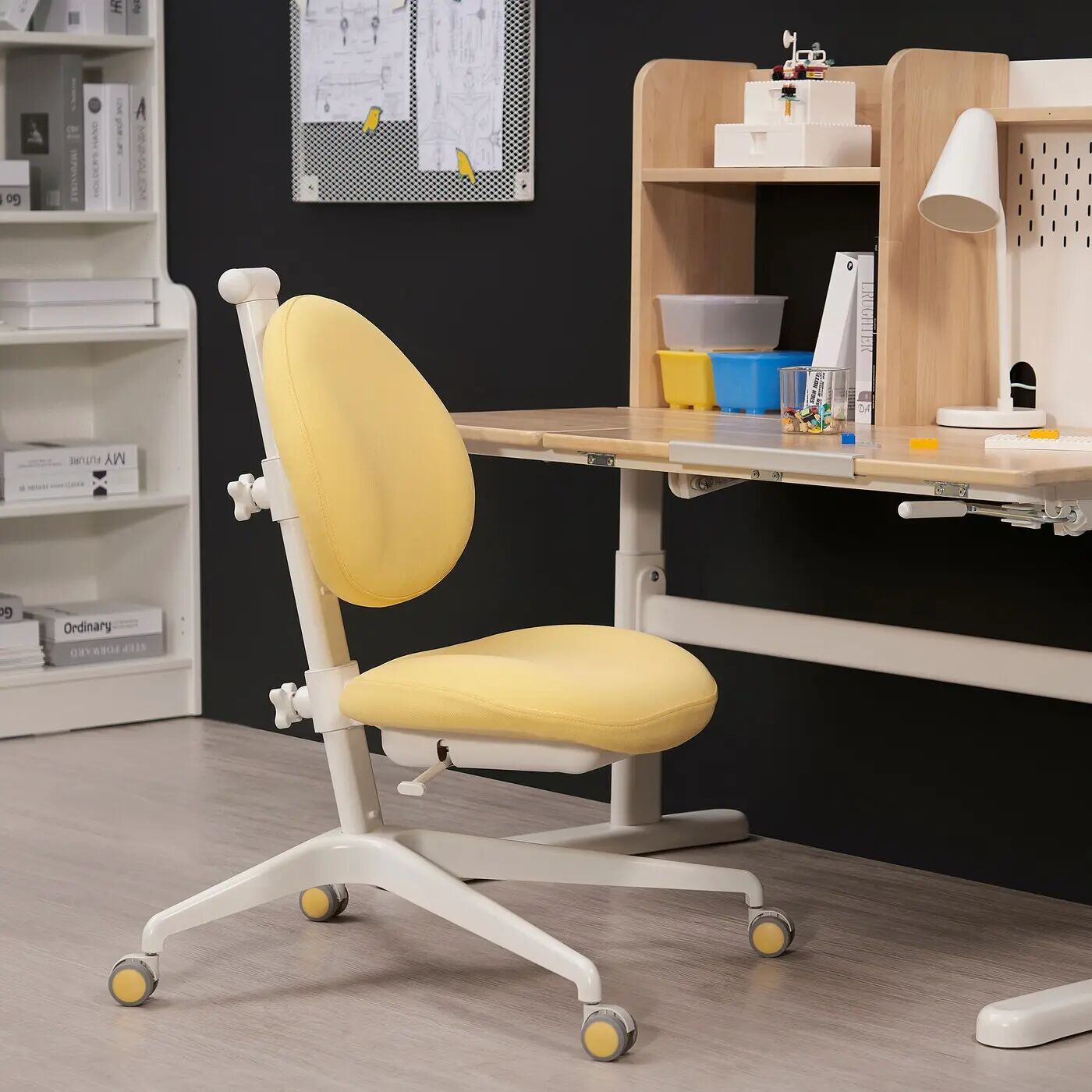 Детский стол и стул BERGLÄRKA/DAGNAR IKEA, 120x70 см, цвет solid birch/yellow — фото 4