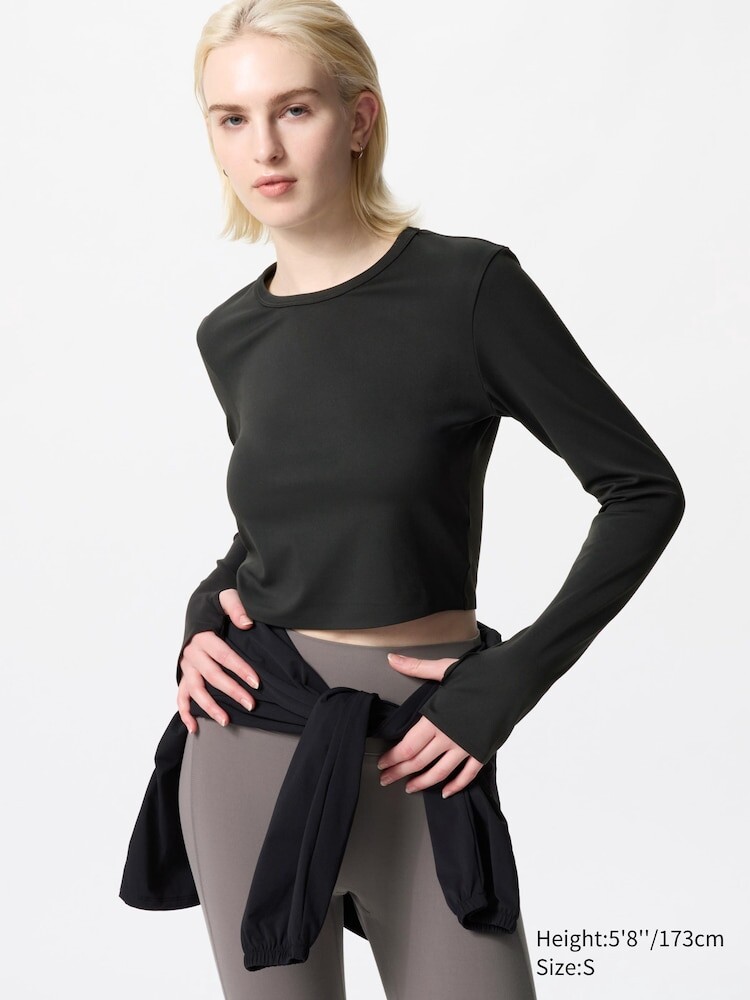 

Лонгслив женский Uniqlo, цвет 09 черный