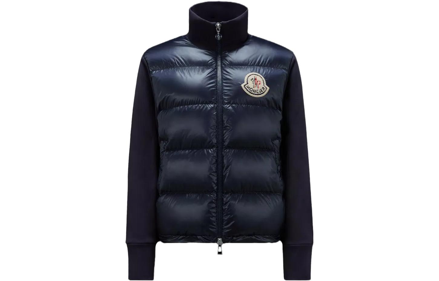 Пуховик зимний женский морской синий Moncler — фото 2