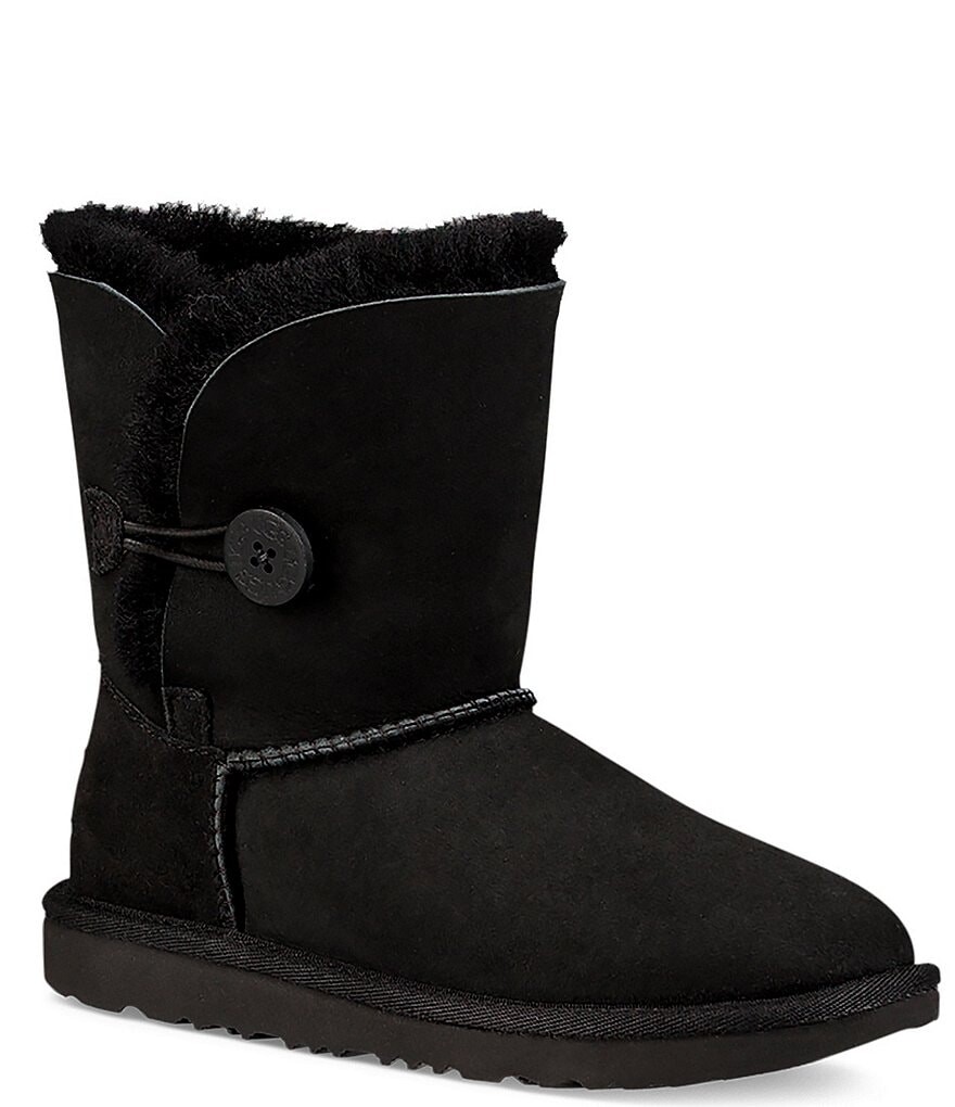 

Водонепроницаемые ботинки Bailey Button II для девочек UGG (подростковые), черный