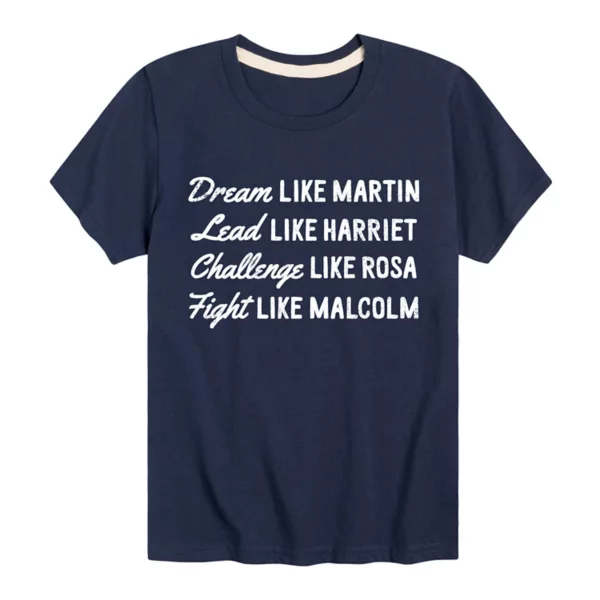 

Футболка с принтом «Dream Like Martin» для мальчиков 8-20 лет Licensed Character, синий