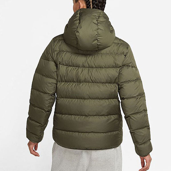 Пуховик Nike Sportswear NSW Down Fill Sports hooded Stay Warm Down Jacket Green, зеленый — фото 4