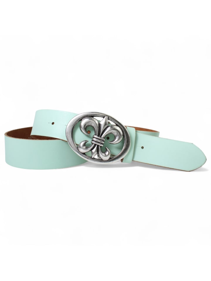 

Женский кожаный ремень фисташкового цвета FRONHOFER