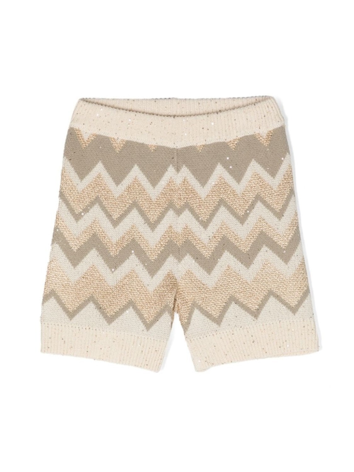 

Missoni Kids трикотажные шорты с пайетками, нейтральный цвет