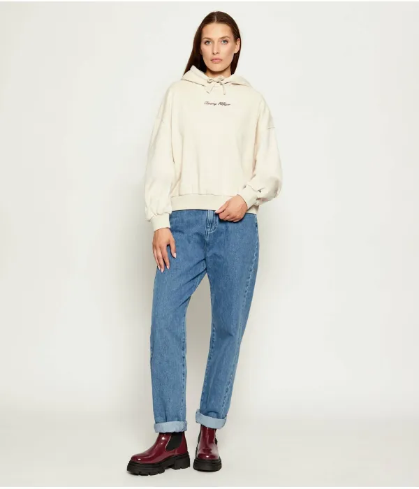 Толстовка Loose fit Tommy Hilfiger, бежевый — фото 2