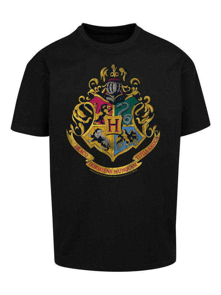 

Футболка F4NT4STIC Harry Potter Distressed Hogwarts Crest, черный