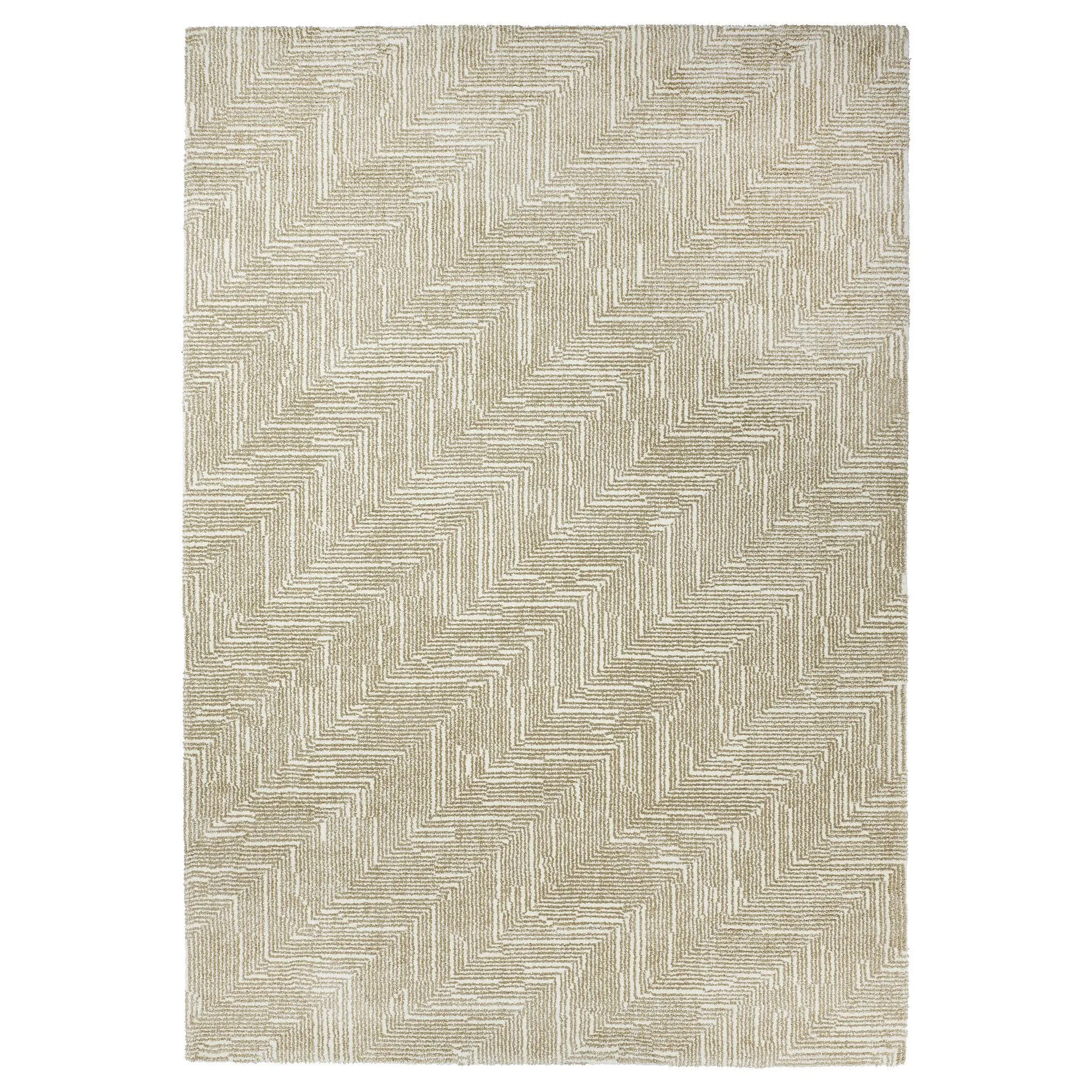 

Большой ковер, бежево-белый, 160х230 см, LINJEPLATS IKEA