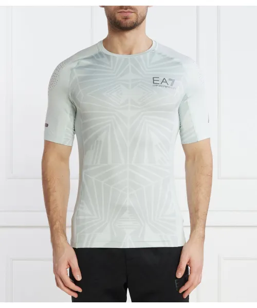 

Футболка Slim fit Ea7, зеленый