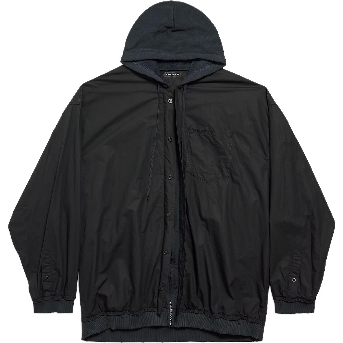 

Balenciaga Куртка свободного кроя мужская черная, Black