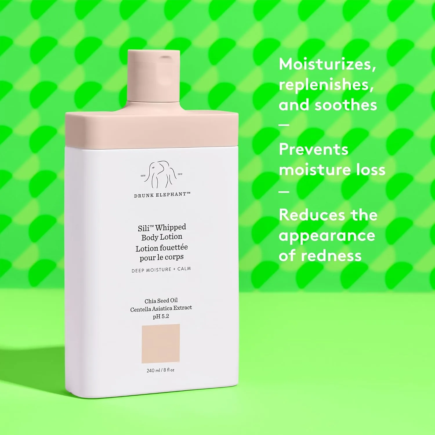 Drunk Elephant Sili Whipped Body Lotion, 240 мл, насыщенный ежедневный увлажняющий лосьон, чистый клинический уход, cruelty-free, без эфирных масел, силиконов и отдушек — фото 2