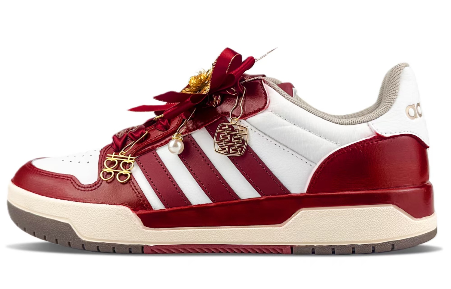 

Adidas Neo Кроссовки для скейтбординга Enrap с амортизацией, износостойкими и противоскользящими свойствами, низкие, унисекс, красные