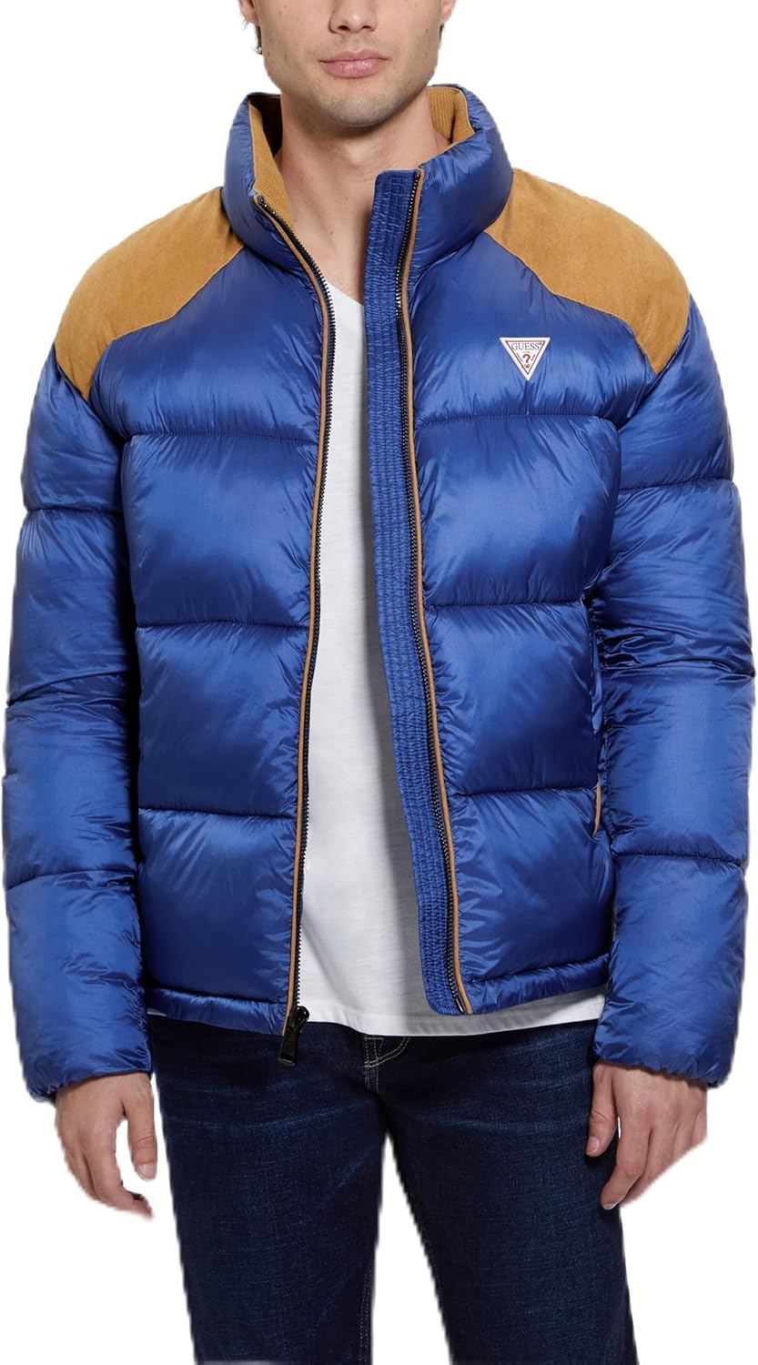 

Мужская куртка-пуховик Larry Fabric Block от GUESS, Gloaming Multi