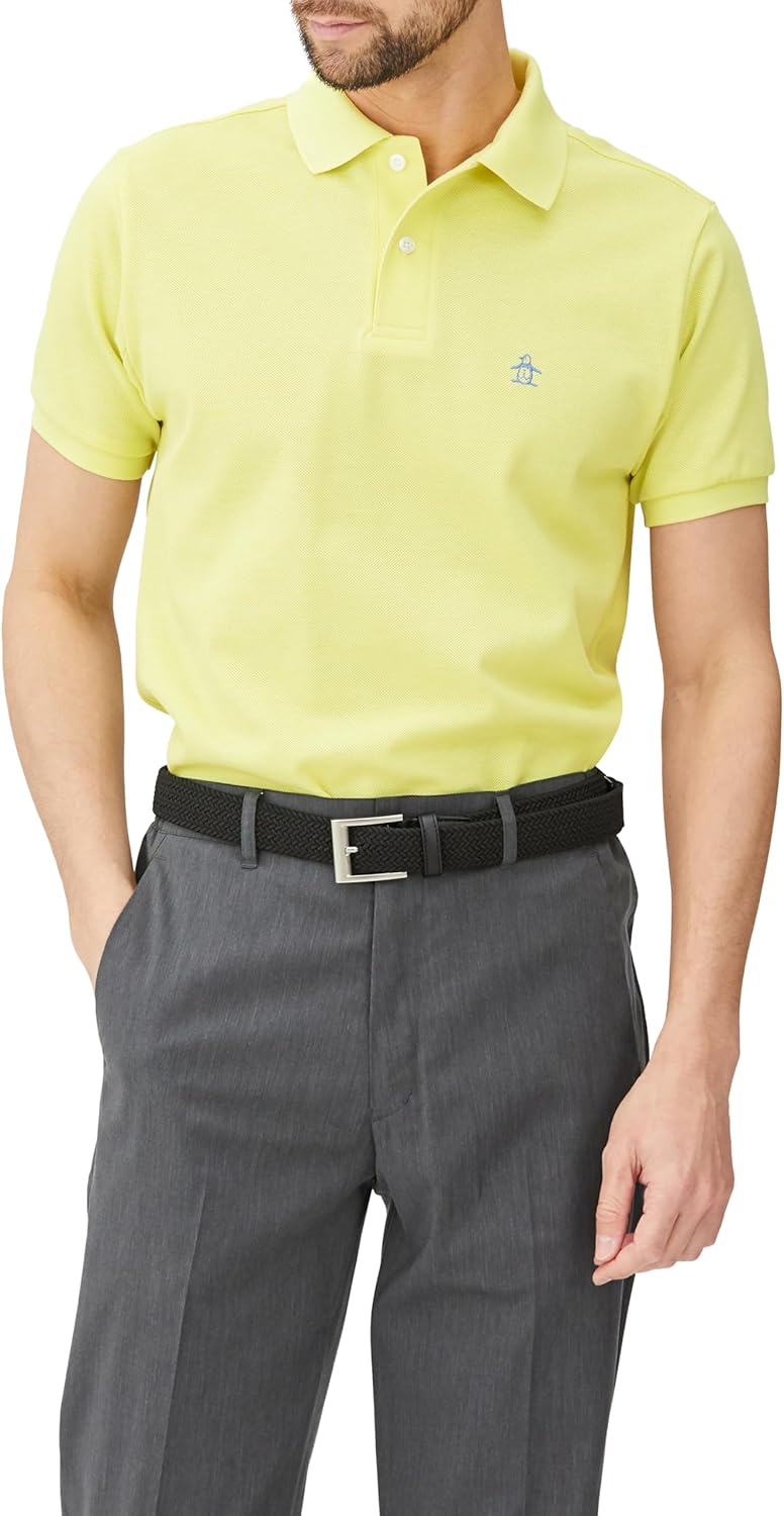 

Рубашка-поло Muningwear MJMXJA00 с коротким рукавом, изготовлена в Японии, долговечная, One Point, классическая, срок службы 10 лет, для гольфа, мужская Munsingwear, желтый