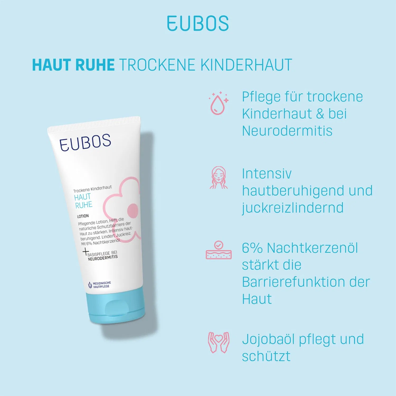 Лосьон для тела «Skin Rest Body Lotion» с маслом жожоба от Eubos, 2 x 125 мл Eubos — фото 3
