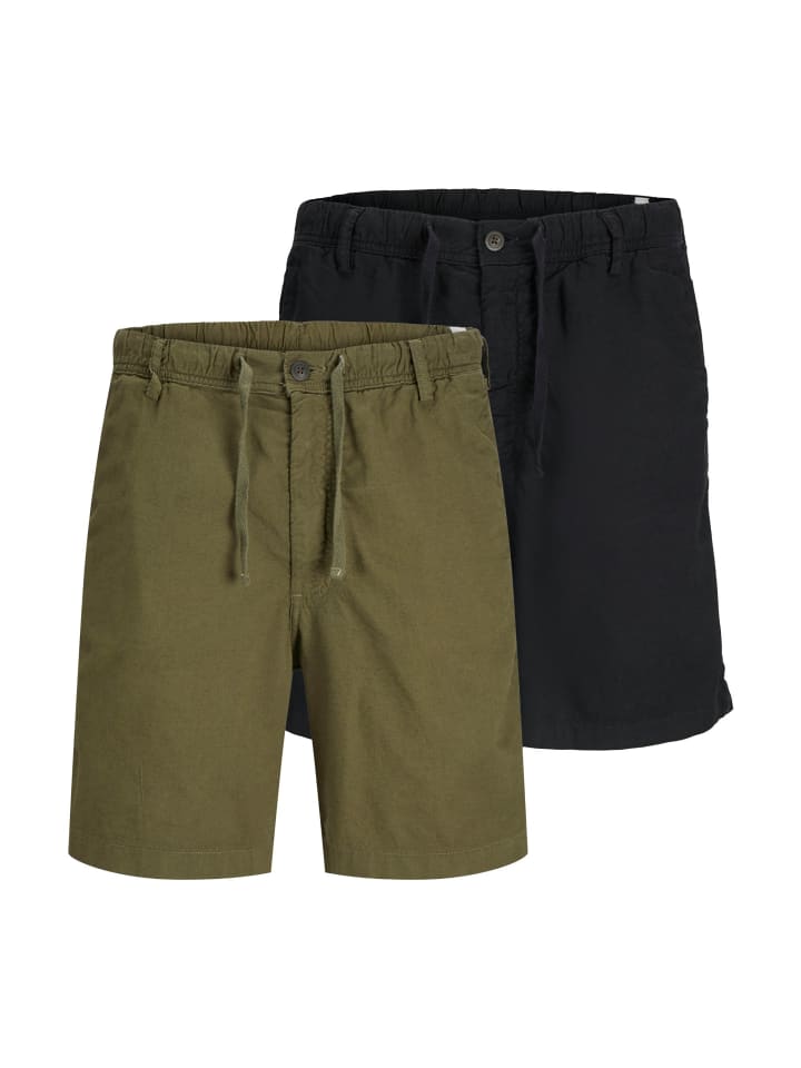 

Тканевые шорты Jack & Jones, цвет schwarz/grün