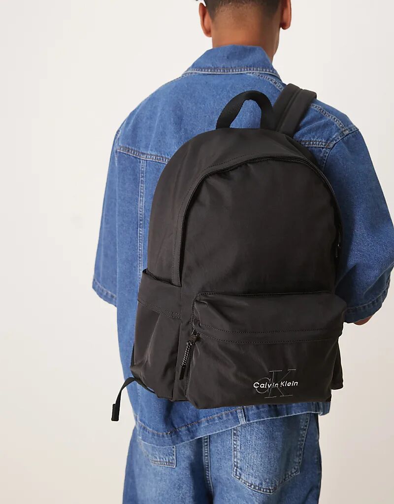 

Рюкзак с логотипом Calvin Klein Jeans черного цвета