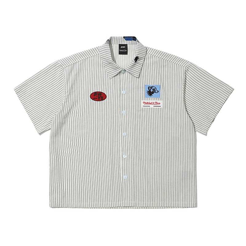 

Рубашка унисекс серая Mitchell Ness, серый