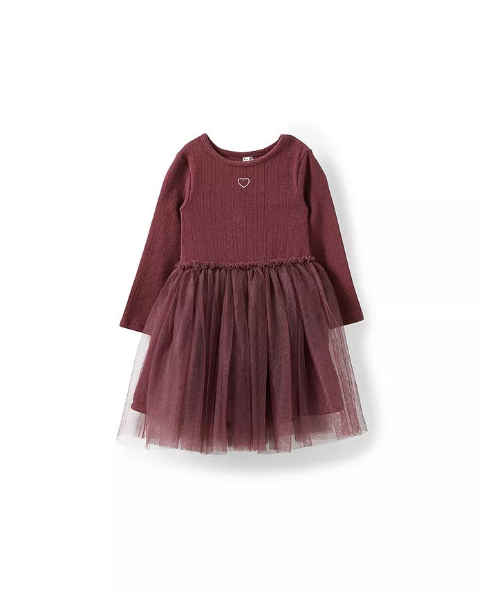 

Платье Harper с длинными рукавами для девочек Little/Big COTTON ON, красный