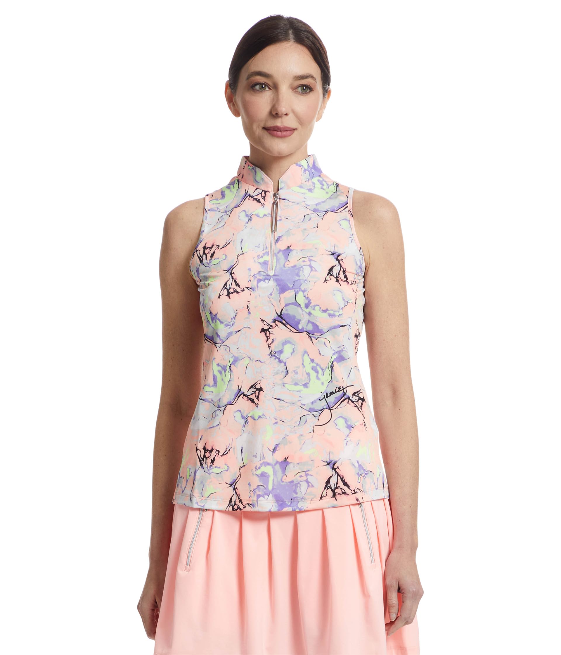 

Топ Jamie Sadock Crackle Print, цвет Shell